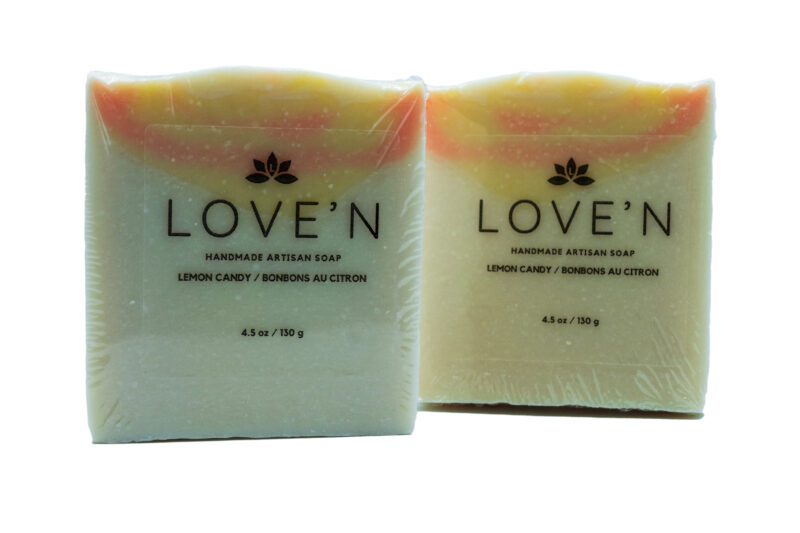 LOVE'N Handmade Artisan Soap-Lemon Candy - Image 2