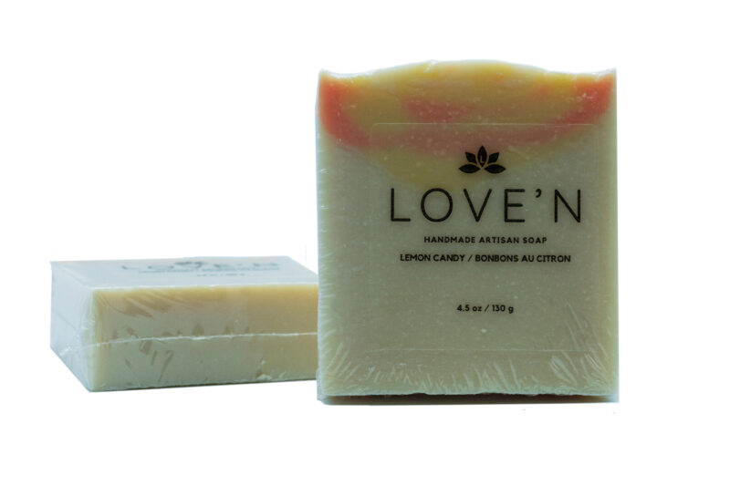 LOVE'N Handmade Artisan Soap-Lemon Candy - Image 3